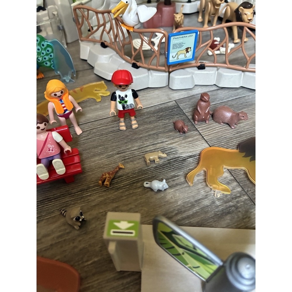 PLAYMOBIL Large City Zoo Incomplete Set + Vintage 1990s People Figures - Picture 8 of 16
